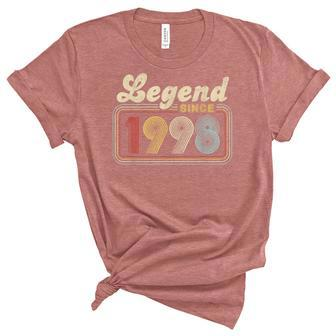 24 Years Old 24Th Birthday Decoration Legend Since 1998 Unisex Crewneck Soft Tee - Seseable