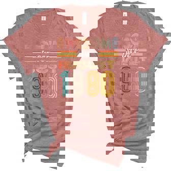 42 Year Old Awesome Since August 1980 42Th Birthday Unisex Crewneck Soft Tee - Thegiftio