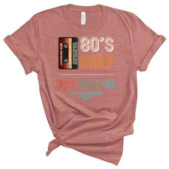 80S Baby 90S Made Me 90S Hip Hop Fans V2 Unisex Crewneck Soft Tee - Seseable