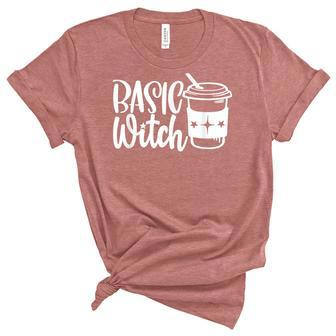 Basic Witch Halloween Witch Witchy Funny Halloween Costume Unisex Crewneck Soft Tee - Seseable