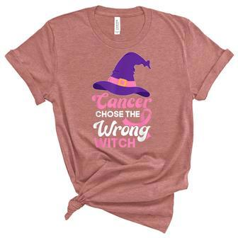 Breast Cancer Awareness Halloween Costume Pink Ribbon Witch  Unisex Crewneck Soft Tee