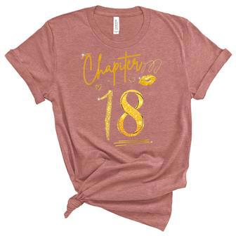 Chapter 18 Years Old 18Th Birthday In 2004 Funny Unisex Crewneck Soft Tee - Seseable