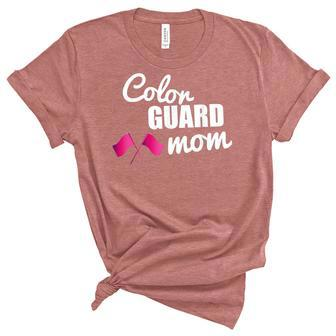 Color Guard Mom Marching Band School Mommy Mother V2 Unisex Crewneck Soft Tee - Thegiftio UK