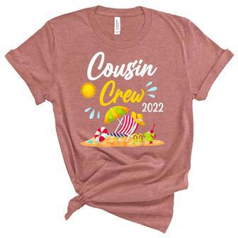 Cousin Crew 2022 Summer Vacation Beach Matching Family V3 Unisex Crewneck Soft Tee - Seseable
