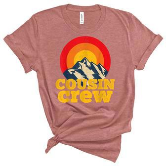 Cousin Crew Kids Matching Camping Group Cousin Squad Unisex Crewneck Soft Tee - Seseable