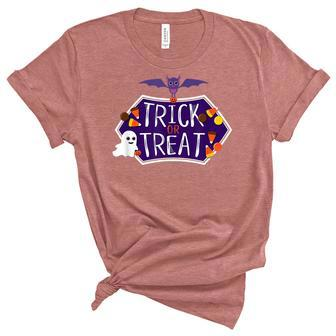 Cute Trick Or Treat Halloween Candy Unisex Crewneck Soft Tee - Seseable