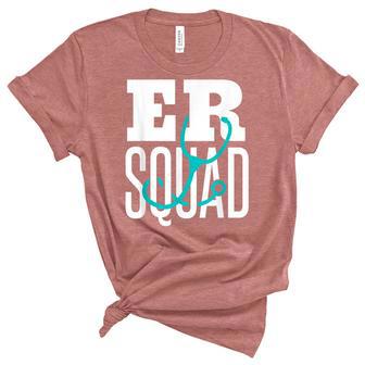 Er Squad Emergency Squad Emergency Nurse Er Nurse Unisex Crewneck Soft Tee - Thegiftio UK