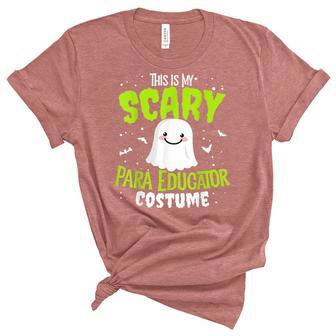 Funny Para Educator Halloween School Nothing Scares Easy Costume Unisex Crewneck Soft Tee - Seseable