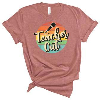 Funny Sayings Teacher Appreciation End Of School Year Women's Short Sleeve T-shirt Unisex Crewneck Soft Tee - Thegiftio UK