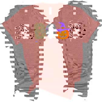 Halloween Boo Ghost Leopard Pumpkin Witch Hat Boys Girls Kid Unisex Crewneck Soft Tee - Seseable