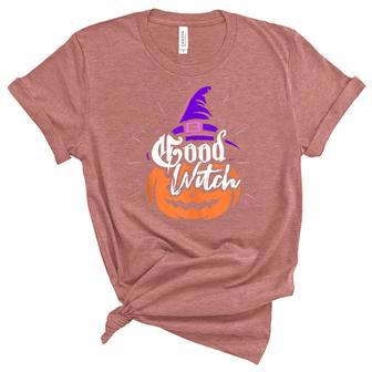 Halloween Scary Witch Mom Sister Or Aunt Bad Good Witch Unisex Crewneck Soft Tee - Seseable