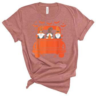 Halloween Truck Gnomes Funny Spooky Kids Adults Costume Unisex Crewneck Soft Tee - Seseable