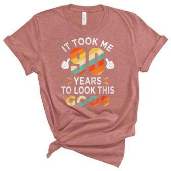 Happy 90Th Birthday Gifts Took Me 90 Years 90 Year Old Unisex Crewneck Soft Tee - Seseable