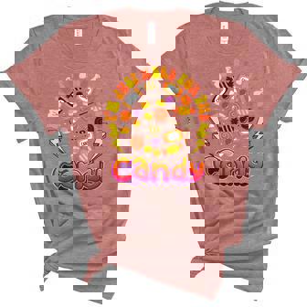 Im Just Here For The Candy Halloween Cute Lollipop Sweets Women's Short Sleeve T-shirt Unisex Crewneck Soft Tee - Thegiftio