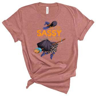 Im The Sassy Witch Halloween Matching Group Costume Unisex Crewneck Soft Tee - Seseable