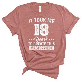 It Took Me 18 Years Masterpiece 18Th Birthday 18 Years Old Unisex Crewneck Soft Tee - Seseable