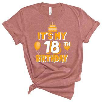 Its My 18Th Birthday Party Idea For Him Or Her Unisex Crewneck Soft Tee - Seseable
