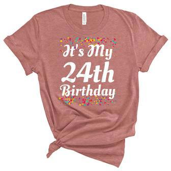 Its My 24Th Birthday Unisex Crewneck Soft Tee - Seseable