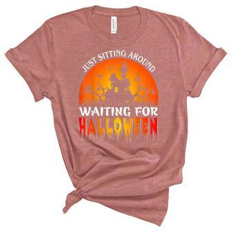 Just Sitting Around Castles Spend All Year Waiting For Halloween Unisex Crewneck Soft Tee - Seseable
