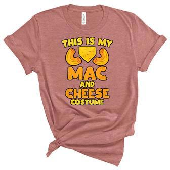 Mac And Cheese Funny Food Halloween Party Costume Unisex Crewneck Soft Tee - Seseable