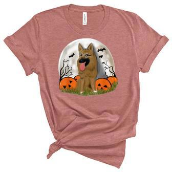 Merchpole Dog Lovers Halloween Trick Or Treat Funny Unisex Crewneck Soft Tee - Seseable