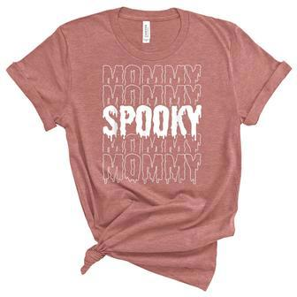 Mommy Spooky Vintage Halloween Costume Design For Mother Unisex Crewneck Soft Tee - Thegiftio UK