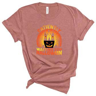 Patiently Spend All Year Waiting For Halloween Unisex Crewneck Soft Tee - Seseable