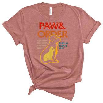 Paw And Order Special Feline Unit Pets Training Dog And Cat Unisex Crewneck Soft Tee - Seseable