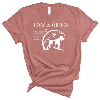 Paw And Order Special Feline Unit Pets Training Dog And Cat Unisex Crewneck Soft Tee - Seseable