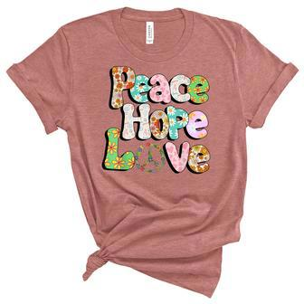 Peace Sign Love 60S 70S Tie Dye Hippie Halloween Costume V3 Unisex Crewneck Soft Tee - Seseable