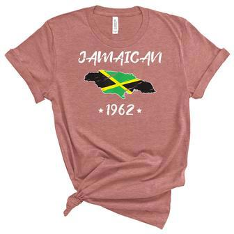 Proud To Be Jamaican Vintage Jamaica Flag Unisex Crewneck Soft Tee - Thegiftio UK