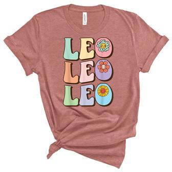 Retro Leo Zodiac Sign Astrology July August Birthday Leo V2 Unisex Crewneck Soft Tee - Seseable