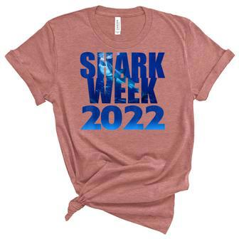 Shark 2022 Week Passion For Shark 2022 Ocean Animal Sea 2022 Unisex Crewneck Soft Tee - Thegiftio UK