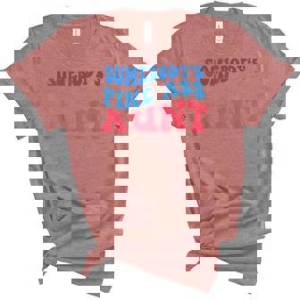 Somebodys Fine Ass Auntie Sarcastic Mama - Mothers Day Unisex Crewneck Soft Tee - Thegiftio