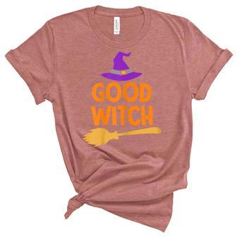 Womens Good Witch Women Halloween Funny Witch Halloween Unisex Crewneck Soft Tee - Seseable