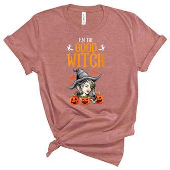Womens Im The Good Witch Women Funny Halloween Party Costume Gift Unisex Crewneck Soft Tee - Seseable