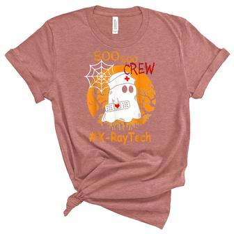 X-Ray Tech Boo Boo Crew Nurse Ghost Halloween October Unisex Crewneck Soft Tee - Seseable