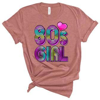 80S Girl Birthday Party Costume Retro Vintage Gift Women V2 Unisex Crewneck Soft Tee - Seseable