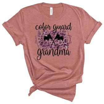 Color Guard Grandma Color Guard Grandmother Unisex Crewneck Soft Tee - Thegiftio UK