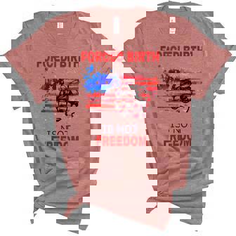Forced Birth Is Not Freedom Feminist Pro Choice V2 Unisex Crewneck Soft Tee - Thegiftio