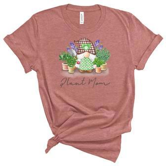 Gardener Plant Mom Plant Lover Design Women's Short Sleeve T-shirt Unisex Crewneck Soft Tee - Seseable