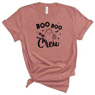 Halloween Boo Boo Crew Nurse Unisex Crewneck Soft Tee - Seseable