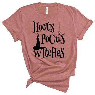 Hocus Pocus Witches Halloween V2 Unisex Crewneck Soft Tee - Seseable