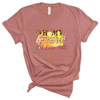 Oh My Gourd I Love Fall V2 Women's Short Sleeve T-shirt Unisex Crewneck Soft Tee - Seseable