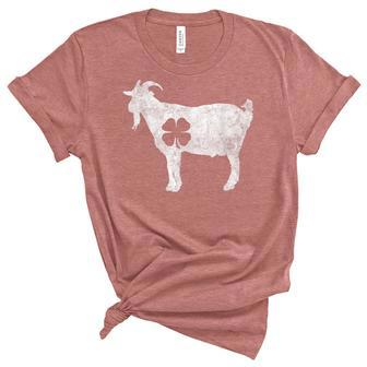 Vintage St Patricks Day Funny Goat Irish Llama Shamrock Gift Women's Short Sleeve T-shirt Unisex Crewneck Soft Tee - Thegiftio UK