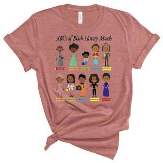Abcs Of Black History Month Pride Women Men Teacher Gift 1 Women's Short Sleeve T-shirt Unisex Crewneck Soft Tee - Thegiftio UK