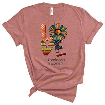 Montessori Teacher Graphic Design Printed Casual Daily Basic V2 Women's Short Sleeve T-shirt Unisex Crewneck Soft Tee - Thegiftio UK
