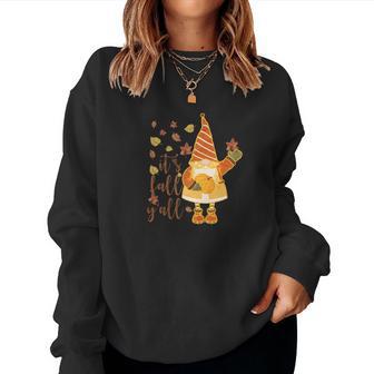 Autumn Gnomes It Is Fall Yall Women Crewneck Graphic Sweatshirt - Thegiftio UK