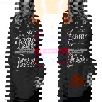 Being A Grandma Doesnt Make Me Old Blessed Mother Day Women Crewneck Graphic Sweatshirt - Thegiftio