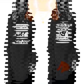 Control Guns Not Womens Bodies Pro Choice Gun Control Women Crewneck Graphic Sweatshirt - Thegiftio